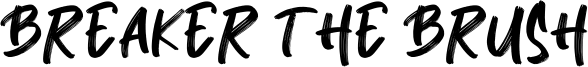 Breaker The Brush Font