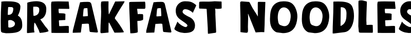 Breakfast Noodles Font