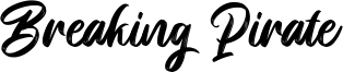 Breaking Pirate Font