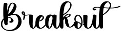 Breakout Font