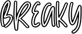 Breaky Font