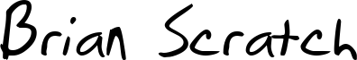 Brian Scratch Font