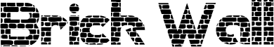 Brick Wall Font