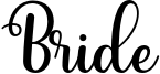 Bride Font
