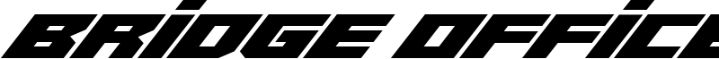 Bridge Officer Font