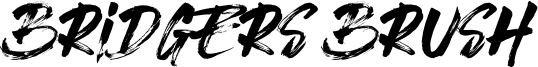 Bridgers Brush Font