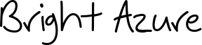 Bright Azure Font