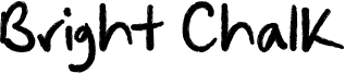 Bright Chalk Font