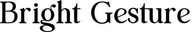 Bright Gesture Font