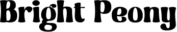 Bright Peony Font