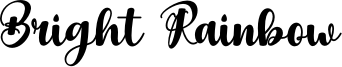 Bright Rainbow Font
