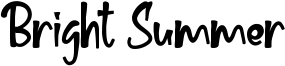 Bright Summer Font
