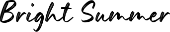 Bright Summer Font