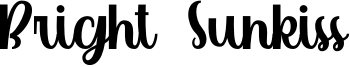 Bright Sunkiss Font