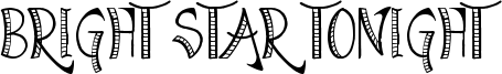 Bright Star Tonight Font