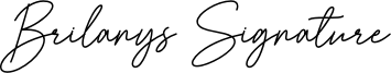 Brilanys Signature Font