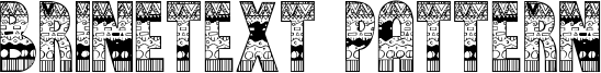 Brinetext Pattern Font