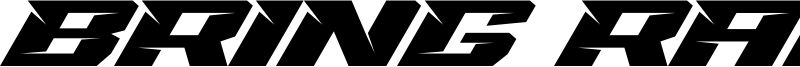 Bring Race Font