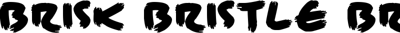 Brisk Bristle Brush Font