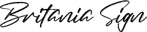 Britania Sign Font