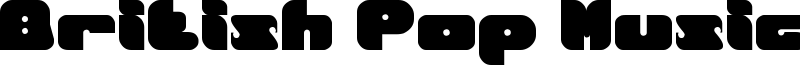 British Pop Music Font