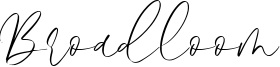Broadloom Font