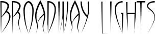 Broadway Lights Font