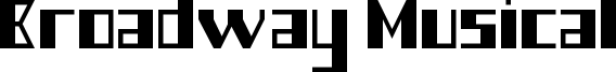 Broadway Musical Font