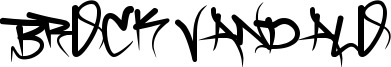 Brock Vandalo Font