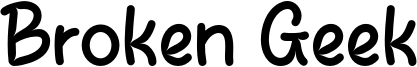 Broken Geek Font