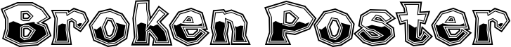 Broken Poster Tour Busted.otf