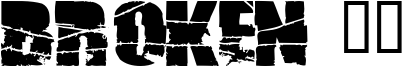 Broken 74 Font