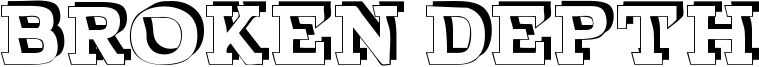 Broken Depth Font