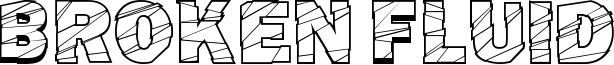 Broken Fluid Font