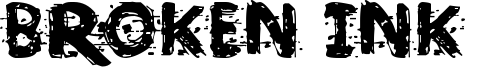 Broken Ink  Font