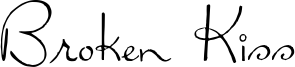 Broken Kiss Font