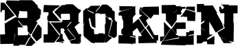 Broken Font