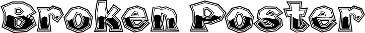 Broken Poster Font