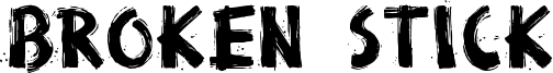 Broken Stick Font