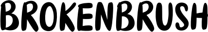 Brokenbrush Font