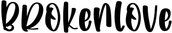 Brokenlove Font