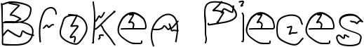 Broken Pieces Font
