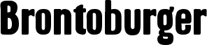 Brontoburger Font