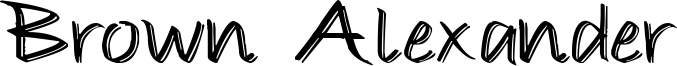 Brown Alexander Font