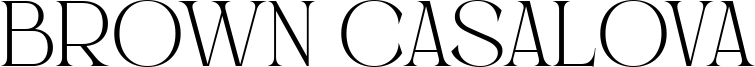 Brown Casalova Font