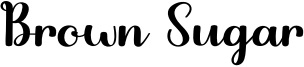 Brown Sugar Font