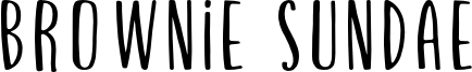 Brownie Sundae Font