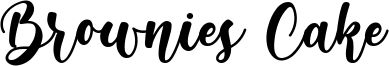 Brownies Cake Font