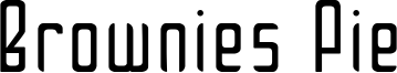 Brownies Pie Font