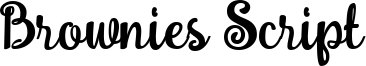 Brownies Script Font